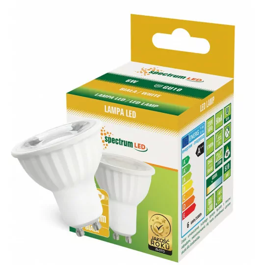LED bulb GU10 6W 230V 45° neutral NW SPECTRUM
