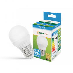 LED bulb ball E27 4W 230V b.cold Spectrum