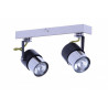 VERDI-2 black chrome yellow GU10 wall and ceiling lamp Vitalux