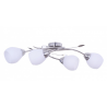 CAZZAGO-4 satin/nick E27 Vit ceiling plafond lamp