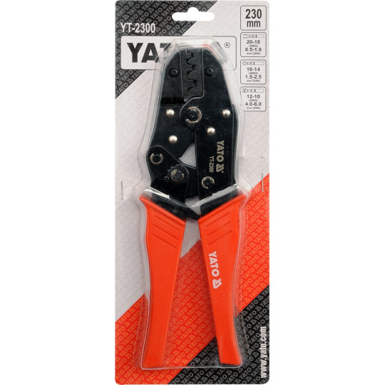 Pliers for crimping connectors 0,5-6mm YT-2300 Yato