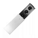 Gniazdo meblowe wpuszczane w blat 3GN z/u czarne Orno