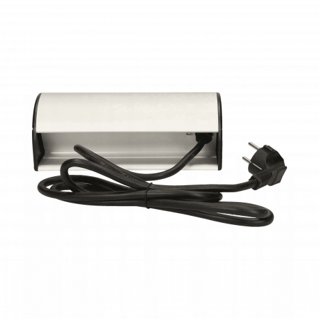 Gniazdo meblowe z zaciskami śrubowymi, ładowarką USB i przewodem 1,8m, 3x2P+Z, 2xUSB