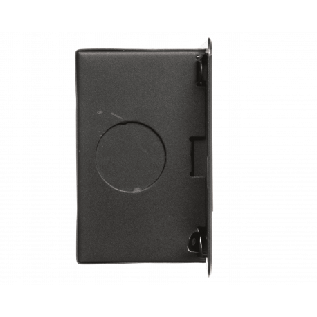 Recessed furniture socket with flat milled edge, 3x2P+Z, black Orno