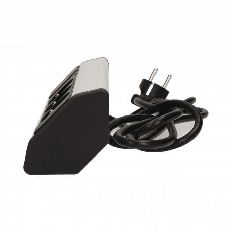 Furniture socket with wire 1,8m, 3x2P+Z silver ORNO