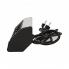Gniazdo meblowe z przewodem 1,8m 3x2P+Z srebrne ORNO