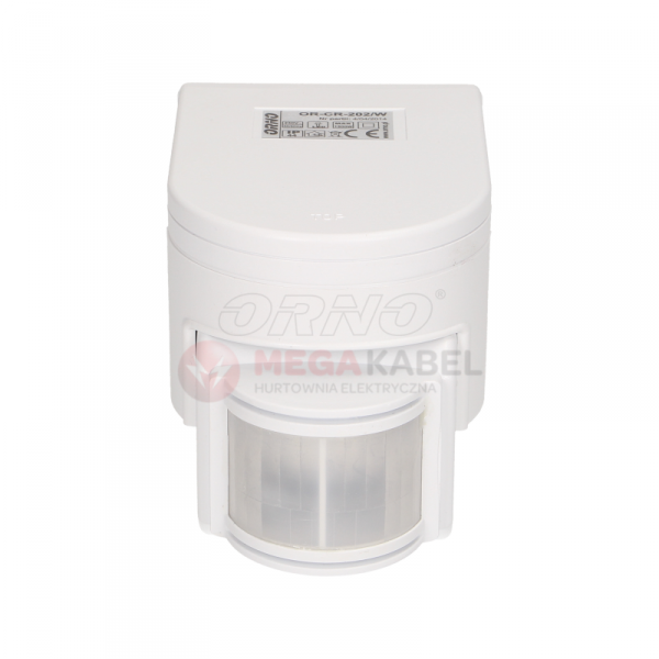 Motion sensor with vertical and horizontal 180° adjustment, IP44 OR-CR-202/White Orno