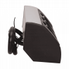 Gniazdo meblowe 3x2P+Z czarno-srebrne Orno