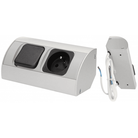 Furniture socket 1x with switch 230V OR-AE-1302