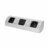 Furniture socket 2x with switch 230V ORNO