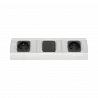 Furniture socket 2x with switch 230V ORNO