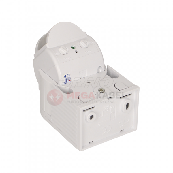 Czujnik ruchu z regulacją pionową i poziomą 180°, IP44 OR-CR-202/White Orno
