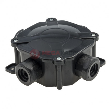 Hermetic box IP67 PG16 (5x4) A.0035C black PAWBOL