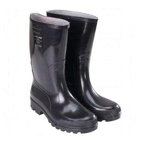 L3070142 men's black PVC wellingtons size 42 LAHTI
