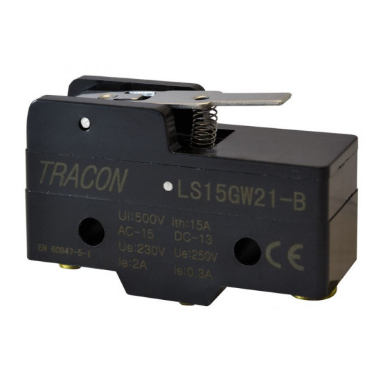 Limit switch with spring-loaded lever LS15GW21-B TRACON