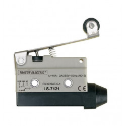 Limit switch with spring-loaded lever and roller LS7121 TRACON