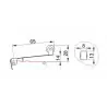 Limit switch with spring-loaded lever and roller LS7121 TRACON