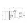 Wtyczka siłowa prosta 32A 5B IP44 204-TLS/025-6