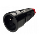 Portable rubber socket z/u IP20 TAURUS2 2410-SRW PCE