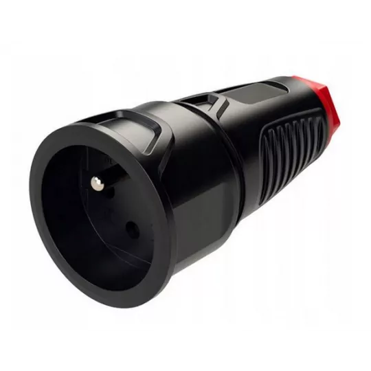 Gniazdo przenośne gumowe z uziemieniem IP54 TAURUS2 2410-SRW PCE