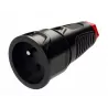Gniazdo przenośne gumowe z uziemieniem IP54 TAURUS2 2410-SRW PCE
