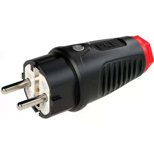 Rubber grounded plug IP54 Taurus2 PCE