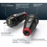 Rubber grounded plug IP54 Taurus2 PCE