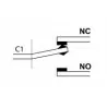Micro limit switch with spring lever KW3-21 TRACON