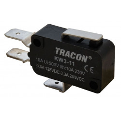 Wyłącznik krańcowy mikro z dźwignią sprężynową KW3-11 TRACON