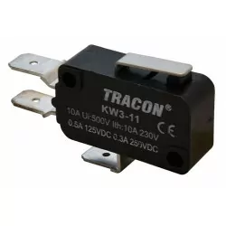 Wyłącznik krańcowy mikro z dźwignią sprężynową KW3-11 TRACON