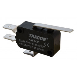 Wyłącznik krańcowy mikro 16A 250V 6,3x0,8mm KW3-31 TRACON