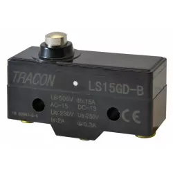 Wyłącznik krańcowy krótki trzpień LS15GD-B 15A/250 TRACON