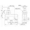 LS15GQ-B 15A/250 TRACON long stem limit switch