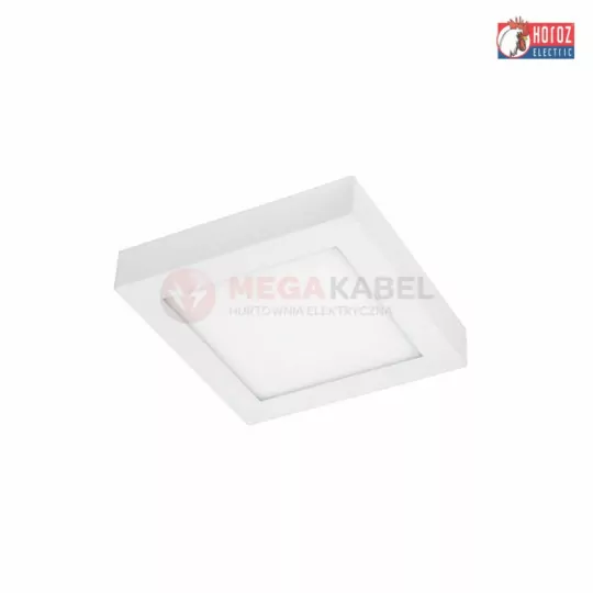 Lampa plafon LED HL641L 6000K white kwadrat Horoz