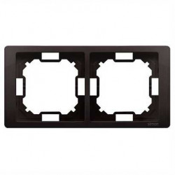 Simon Basic Neos ramka 2-krotna BMRC2/47 brązowa