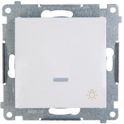 Simon54 Light button with illumination DS1L.01/11 white