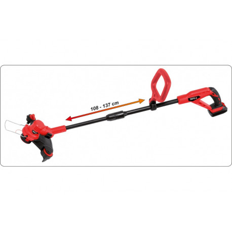 18V Cordless Trimmer with 2.0Ah Rechargeable Battery YT-82830 YATO