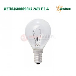 Żarówka kulkowa E-14 60W 230V przezr. Spectrum