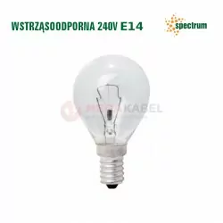 Żarówka kulkowa E-14 60W 230V przezr. Spectrum