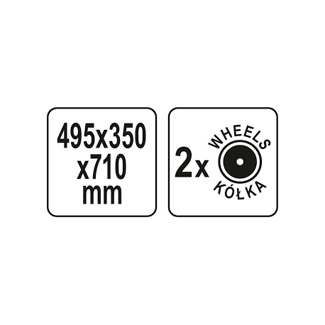 Skrzynka dwupoziomowa na kółkach Yato YT-09160 YATO