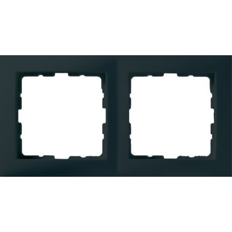 Berker Square frame 2gang anthracite 5310128986BERKER