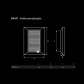 Ventilation grille white square Smart kw.135 Dospel