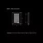Ventilation grille white Smart 90x240 rectangle Dospel