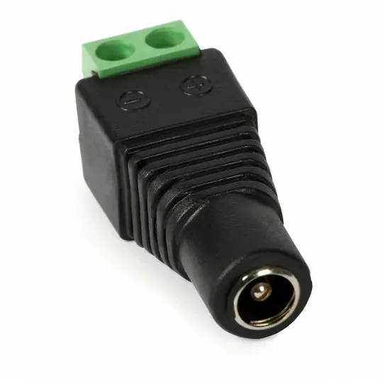 DC socket 2.1/5.5 with clamp fast female BFD E3512