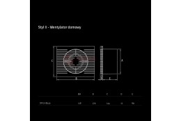 Ventilator STYL II 120 S 17W 230V white Dospel