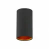 CHLOE tube plafond lamp black gold mesh luminaire SPECTRUM