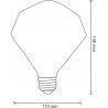 LED RETRO Deco DIAMENT-A Z110 E27 4W light bulb 308863 Polux