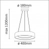 BODO LED pendant lamp white 20W IL MIO