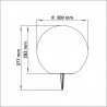 Solar ball RaGB 30cm lamp + remote control Polux