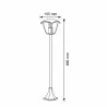Lampa ogrodowa słupek 86cm IGMA 311900 E27 czarny